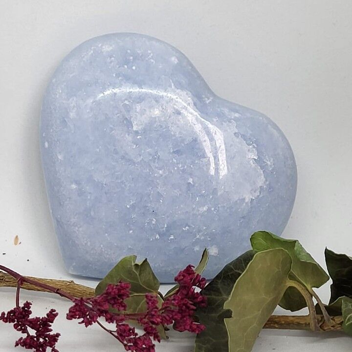 Pierre "Coeur" Calcite bleue