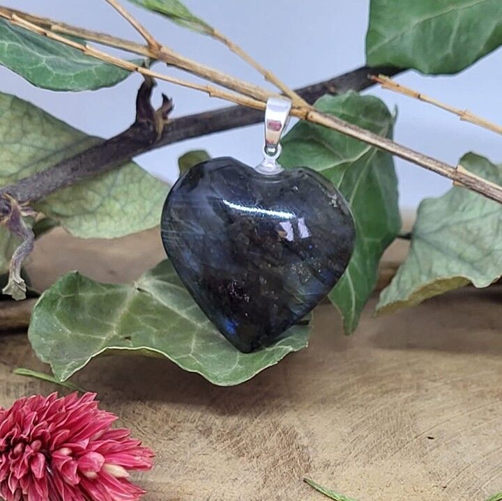 Pendentif "Coeur" Labradorite