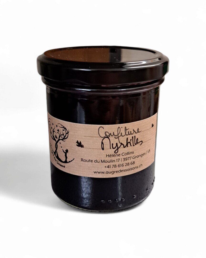 Confiture de myrtille 220gr.