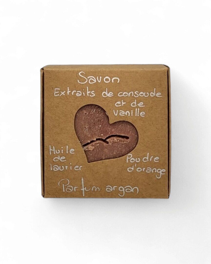 Savon solide sans huile de palme, parfum argan 80 à 100 grammes