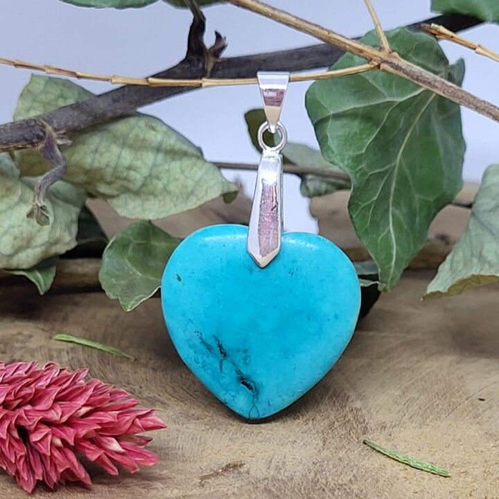 Pendentif "Coeur" Turquoise